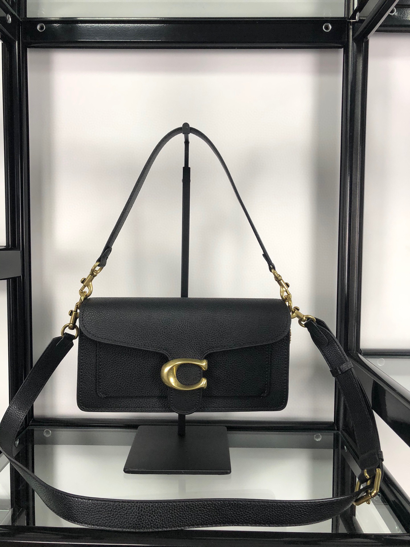 Textured Leather Envelope Crossbody Shoulder Bag for Women - Image 5