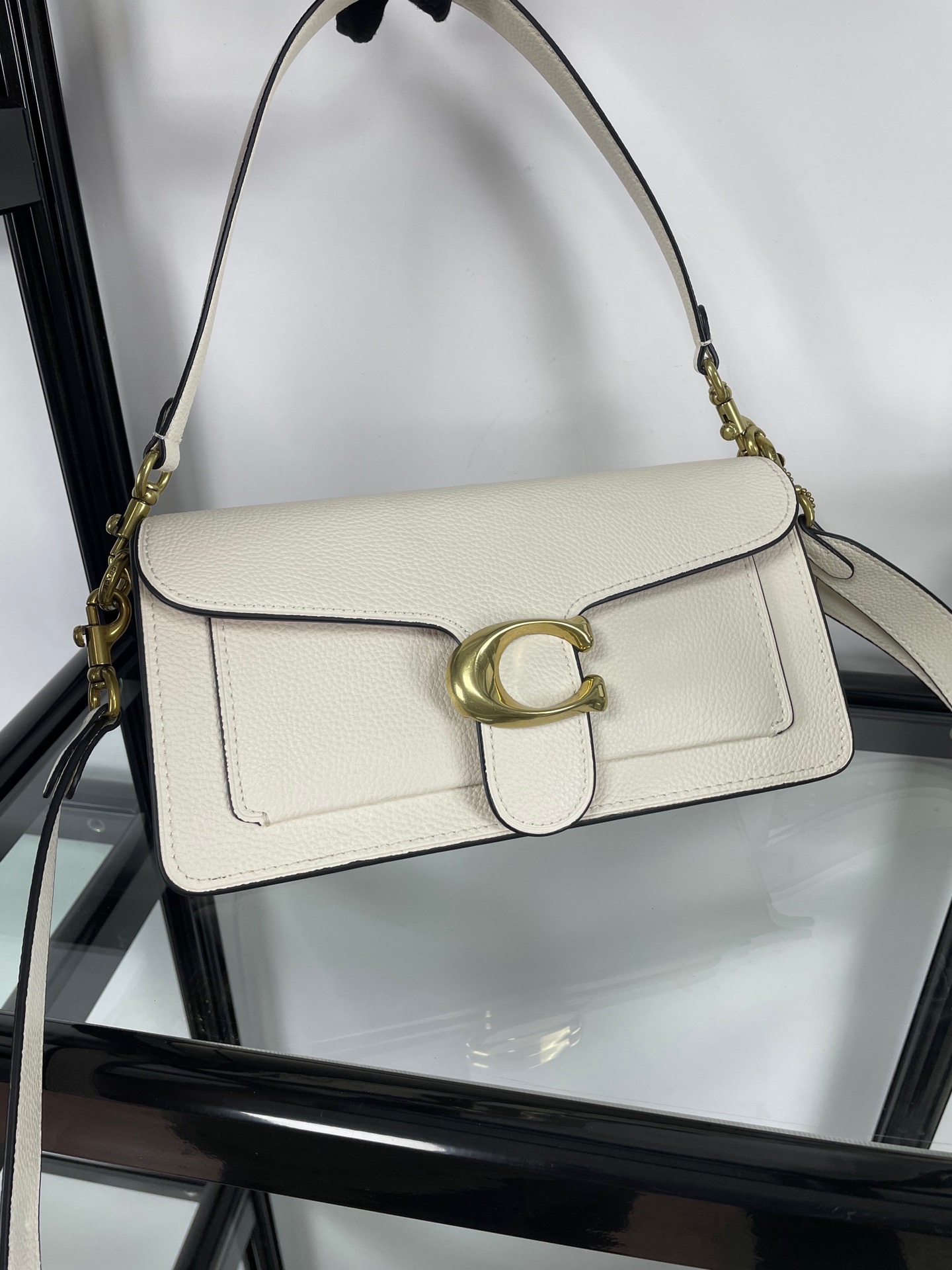 Textured Leather Envelope Crossbody Shoulder Bag for Women - Image 3