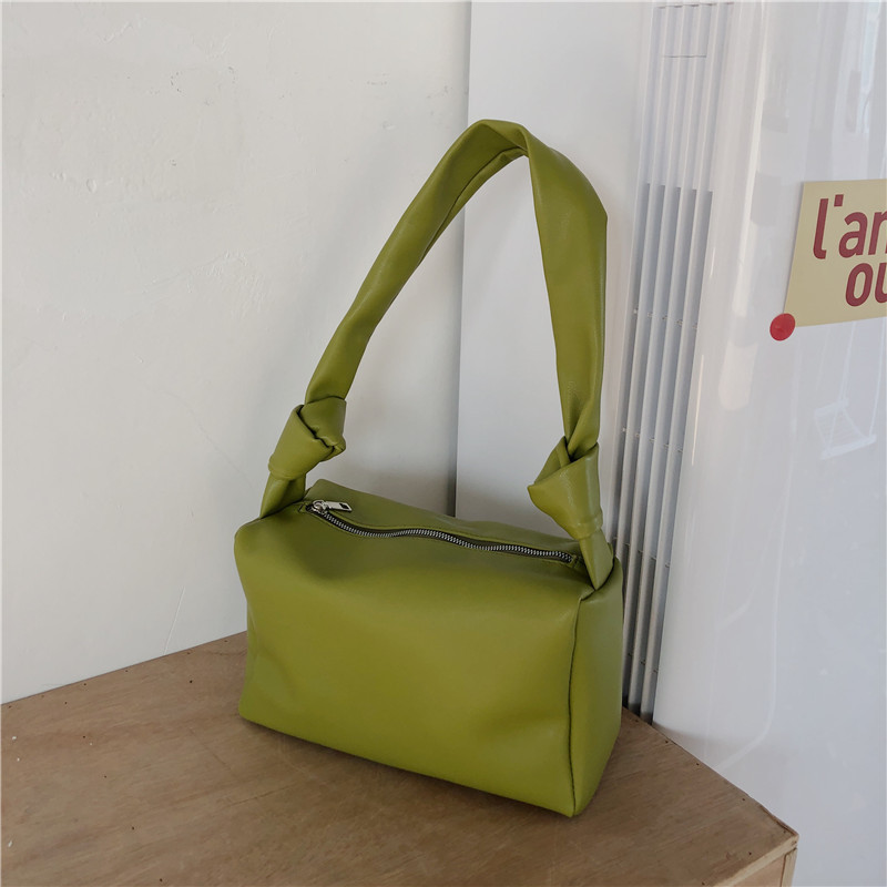 MZ Small Niche Design Knot Tofu Bag Women's Trendy Shoulder Underarm Casual Soft Pillow Bag