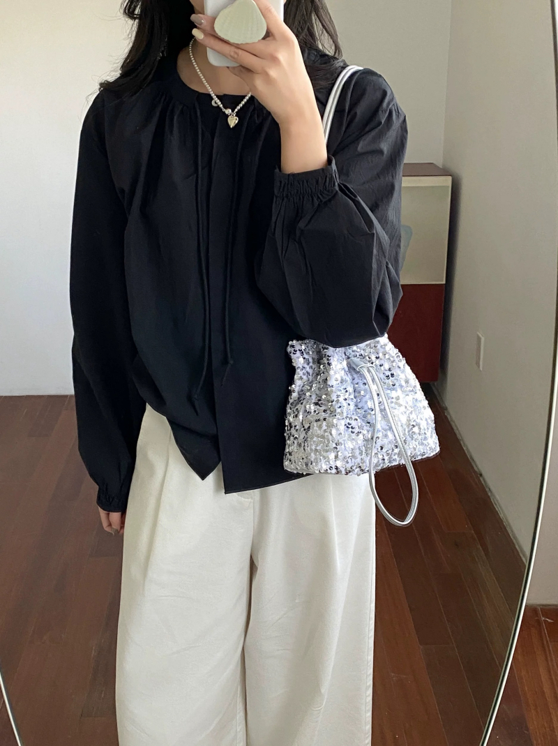2025 Summer New Women's Gradient Sequin Handbag Shoulder Crossbody Bucket Evening Bag - Image 2