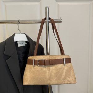 Elegant Chic Women's Tote Handbag 2025 Summer New Cross-border Niche Retro Versatile Commuter Shoulder Bag