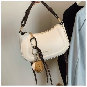 Korean Style Color Block Small Square Handbag 2025 New Shoulder Crossbody Commuter Bag