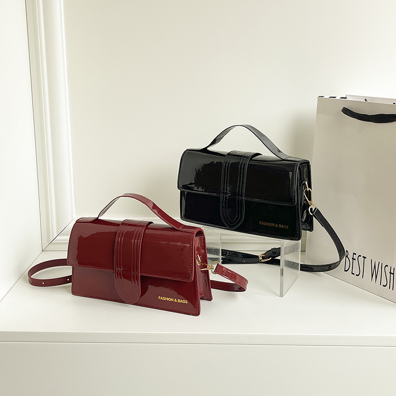 Korean Minimalist Handheld Square Bag 2025 Fashionable High Appeal Shoulder Bag Textured Personalized Ins Crossbody Bag - Image 3