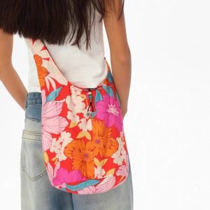 Summer Sailor Floral Crossbody Bag 2 Colors Tropical Print Shoulder Cloth Bag