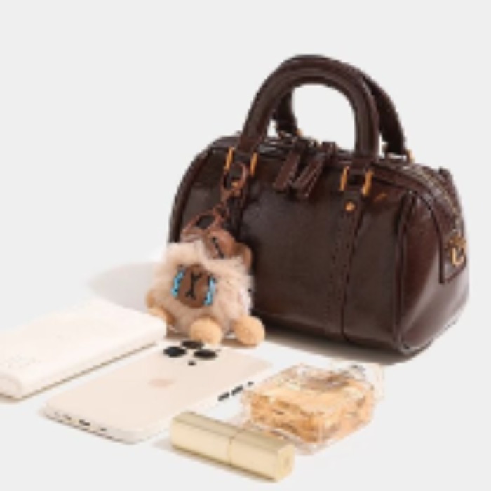 Angora Red Pillow Bag Women 2026 New Autumn Winter Light Luxury Niche Commute Small Handbag Crossbody - Image 2