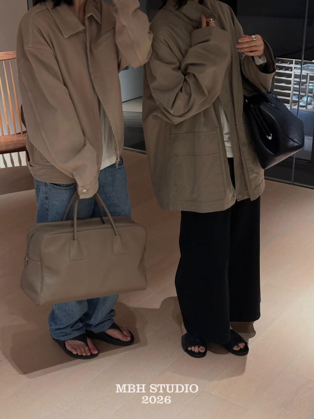 Litchi Pattern Large Capacity Boston Bag Top Layer Cow Leather Commuter Short Trip Handbag Shoulder Bag - Image 3